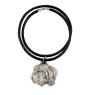 Petit basset griffon vendéen - collier avec un chien, pendentif en plaqué argent pour les fans de chiens, bijoux uniques de la marque Art-Dog