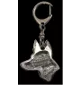 Pharaoh Hound, Kelb tal-Fenek - Silver-plated key ring with a dog in a gift box, handbag decoration, backpack pendant by Art-Dog brand