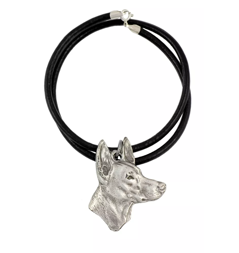 Chien du pharaon, Lévrier du pharaon - collier avec un chien, pendentif en plaqué argent pour les fans de chiens, bijoux uniques de la marque Art-Dog