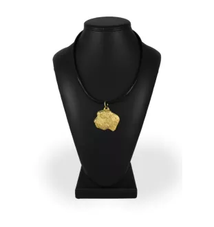 Petit basset griffon vendéen - Collier de chien dans une boîte cadeau, pendentif plaqué or pour les fans de chiens, bijoux remarquables par Art-Dog