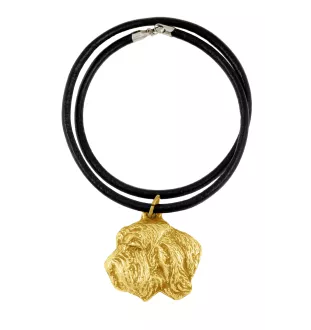 Petit Basset Griffon Vendéen - Dog necklace, gold-plated pendant for dog fan, unique jewellery by Art-Dog brand