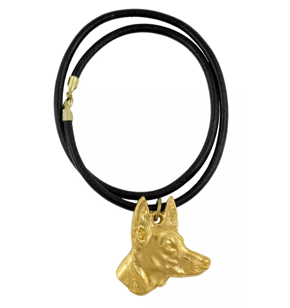 Chien du pharaon, Lévrier du pharaon - Collier pour chien, pendentif plaqué or pour fan de chien, bijoux uniques de la marque Art-Dog