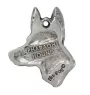 Chien du pharaon, Lévrier du pharaon - Collier de chien dans une boîte cadeau, médaillon argenté pour fan de chien, pendentif remarquable de la marque Art-Dog