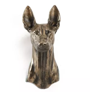 Pharaoh Hound, Kelb tal-Fenek - Dog statue, hanging bust, unique decoration for dog lover by Art-Dog brand