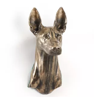 Pharaoh Hound, Kelb tal-Fenek - Dog statue, hanging bust, unique decoration for dog lover by Art-Dog brand