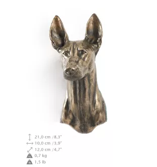 Chien du pharaon, Lévrier du pharaon - Statue de chien, buste suspendu, décoration unique pour les amoureux des chiens par la marque Art-Dog