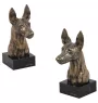 Pharaonenhund, Pharaoh Hound, Kelb tal-Fenek - Hundestatue, Büste auf Steinsockel, Skulptur, Trophäe für Hundeausstellung der Marke Art-Dog