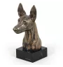 Chien du pharaon, Lévrier du pharaon - Statue de chien, buste sur socle en pierre, sculpture, trophée pour exposition canine par la marque Art-Dog