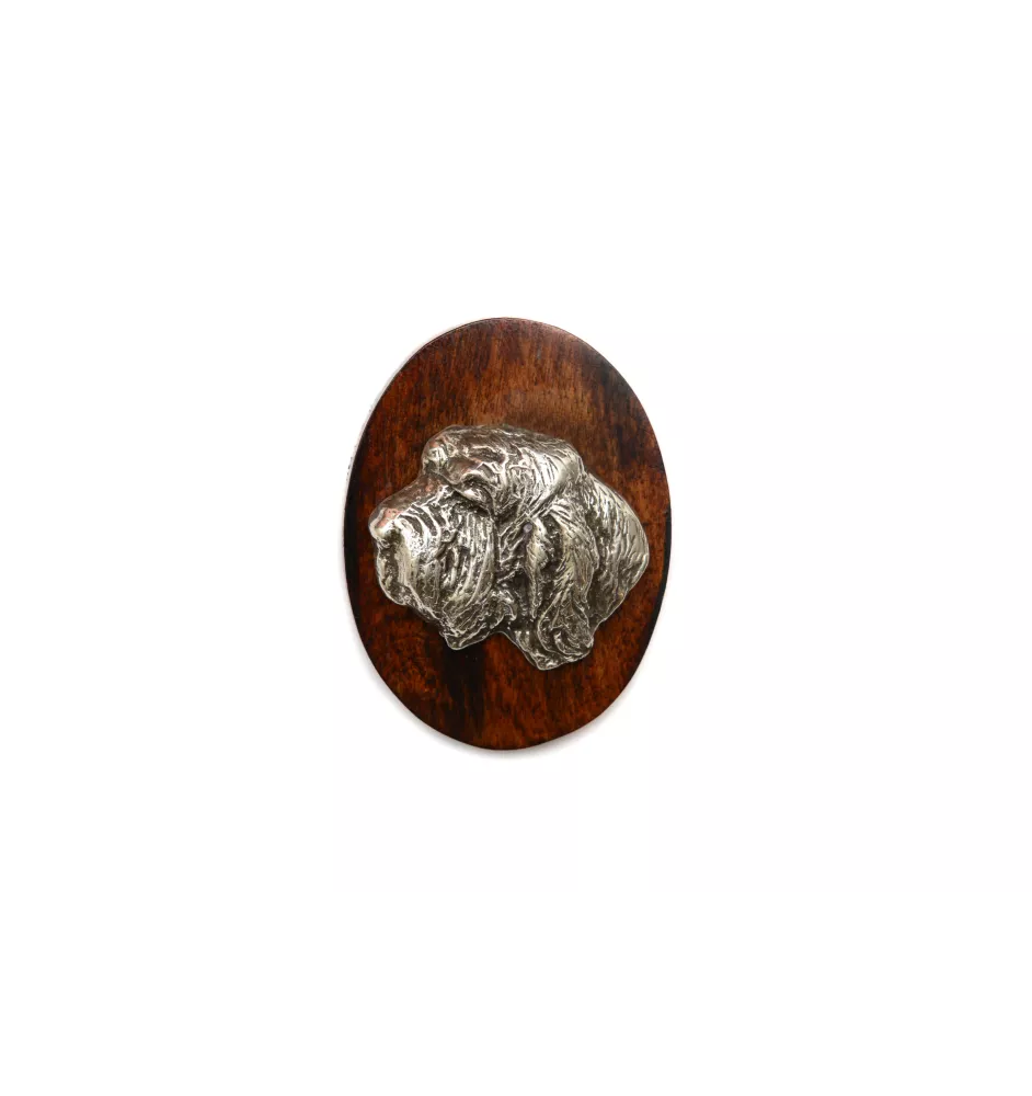 Petit basset griffon vendéen broszka clipring drewniany Art-Dog