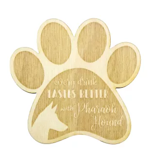 Pharaonenhund, Pharaoh Hound, Kelb tal-Fenek - Tasse Untersetzer, graviert Untersetzer mit Hund, Geschenk für Hundeliebhaber von Art-Dog Marke