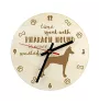 Pharaoh Hound, Kelb tal-Fenek - clock with dog, wooden clock with engraving, personalised clock by Art-Dog
