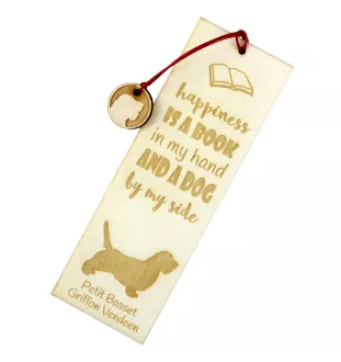 Petit basset griffon vendéen - marque-page pour livre avec chien, marque-page personnalisé, accessoire canin pour les lecteurs de la marque Art-Dog