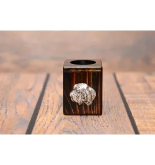 Petit basset griffon vendéen świecznik kwadratowy Art-Dog