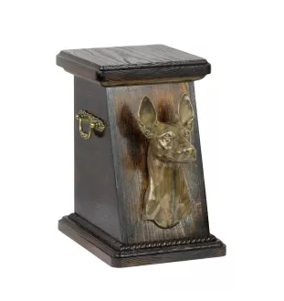 Chien du pharaon, Lévrier du pharaon - urne pour les cendres d'un chien, une urne élégante avec une statuette, une urne commémorative avec un buste de chien de la marque Art-Dog