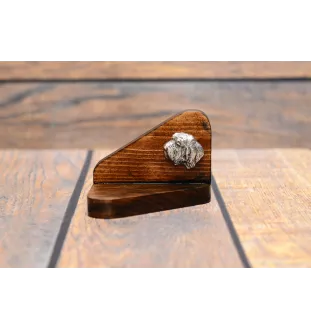 Kleiner Basset Griffon Vendéen, Petit Basset Griffon Vendéen - Holzkerzenhalter mit Hund, Teelichthalter, Gedenkstätte für den Hund der Marke Art-Dog