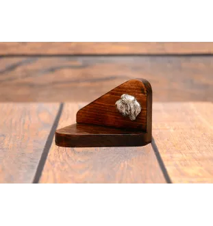Petit basset griffon vendéen - bougeoir en bois avec un chien, support pour bougie chauffe-plat, lieu de mémoire pour chien de la marque Art-Dog