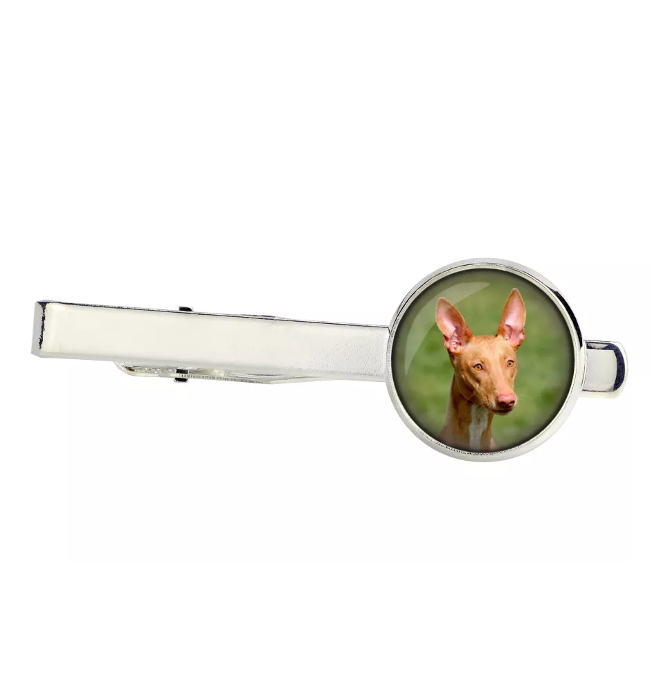 Pharaoh Hound, Kelb tal-Fenek - tie clip, ornament, jewelry for an evening outfit by Art-Dog