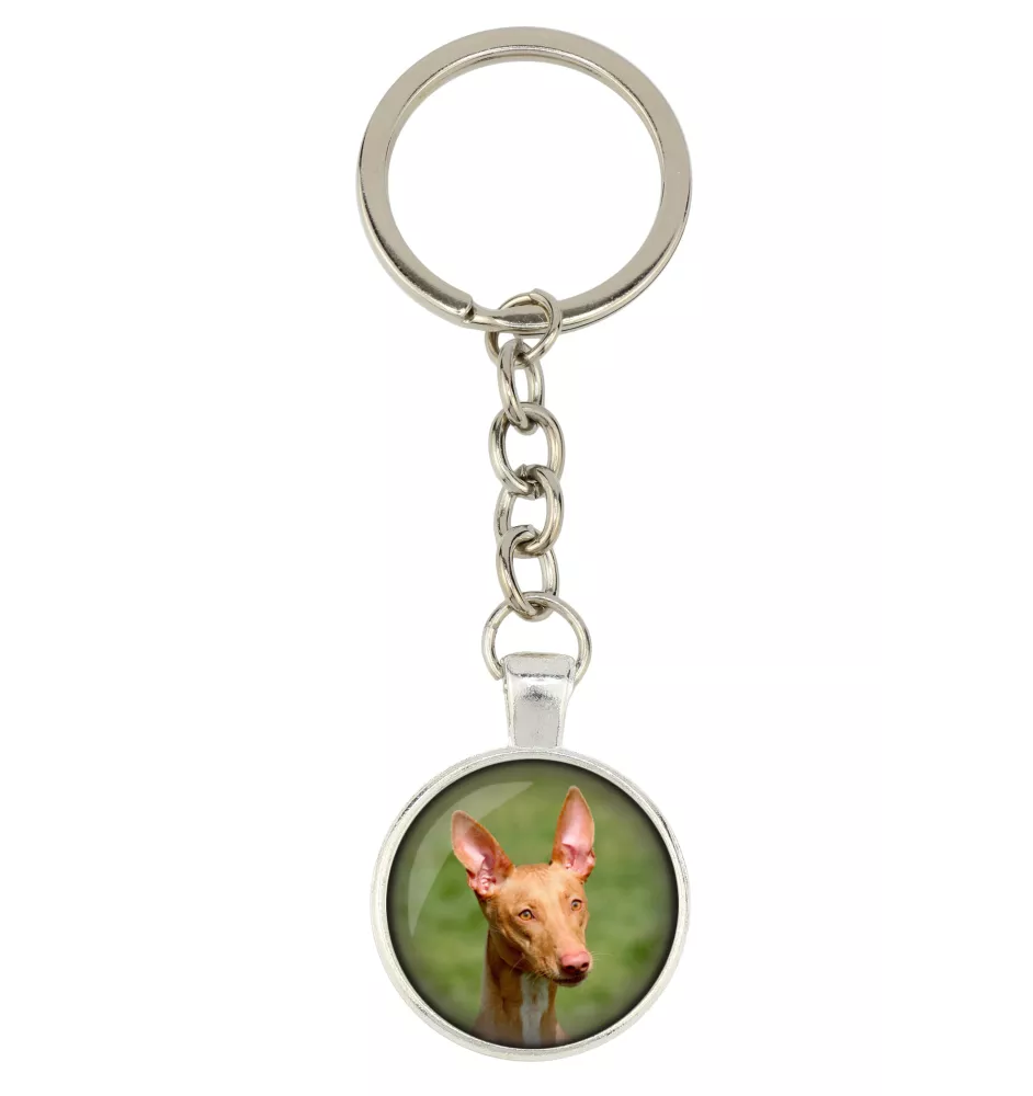 Pharaoh Hound, Kelb tal-Fenek - keychain with your photo, key decoration, bag pendant from Art-Dog brand
