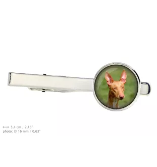 Pharaoh Hound, Kelb tal-Fenek - tie clip in a box, stylish tie, personalized jewelry from the Art-Dog brand