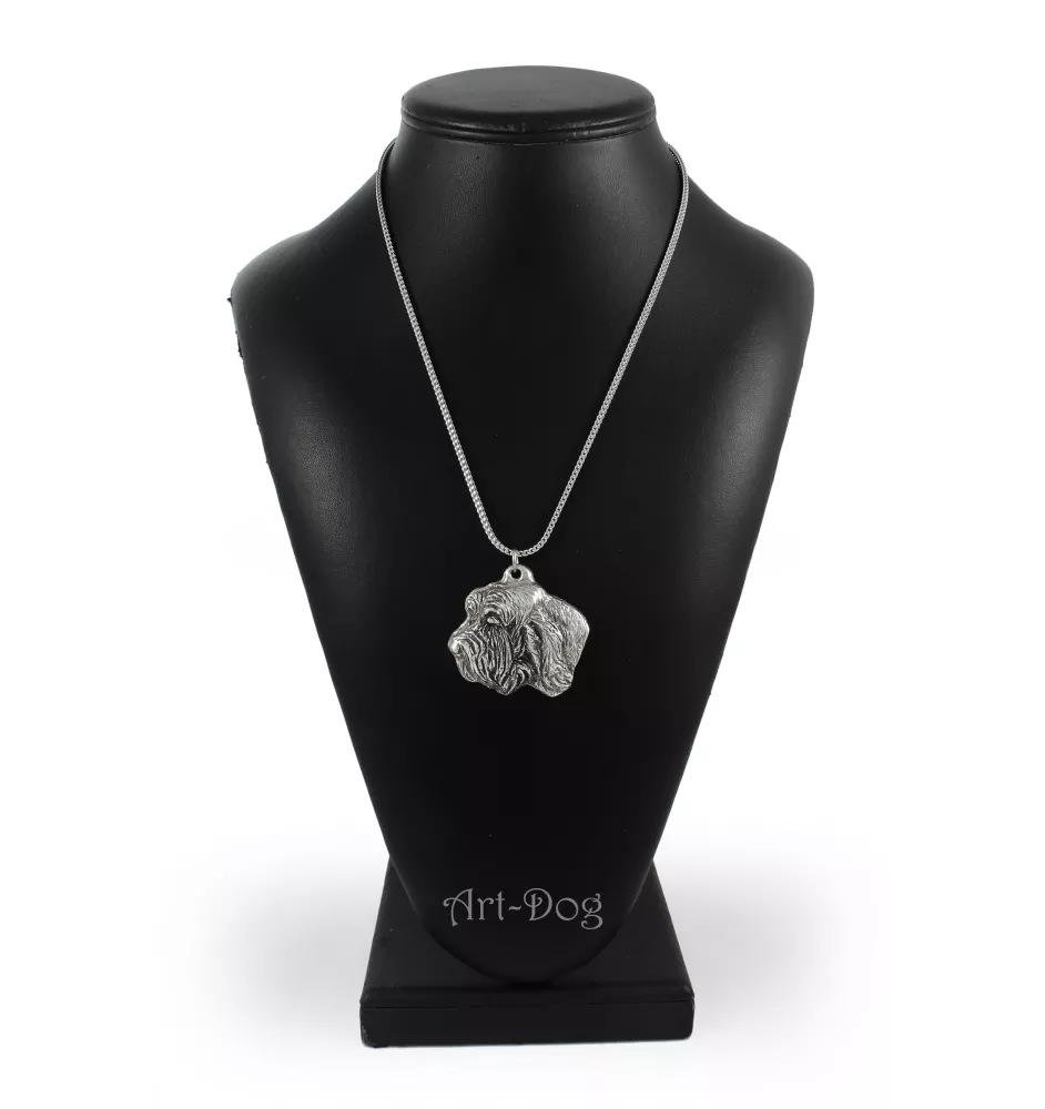Petit Basset Griffon Vendéen - necklace with a dog, dog pendant on a silver chain, unique jewelry from the Art-Dog brand