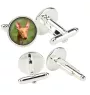 Pharaoh Hound, Kelb tal-Fenek - cufflinks in a box, handmade jewelry, product of the Art-Dog brand