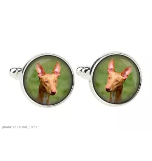 Pharaonenhund, Pharaoh Hound, Kelb tal-Fenek - Manschettenknöpfe in einer Schachtel, handgefertigter Schmuck, Produkt der Marke Art-Dog