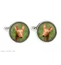 Pharaoh Hound, Kelb tal-Fenek - cufflinks in a box, handmade jewelry, product of the Art-Dog brand