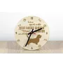 Petit Basset Griffon Vendéen - clock with a dog, wooden clock, wall clock for dog lovers, clock for desk and shelf, Art-Dog