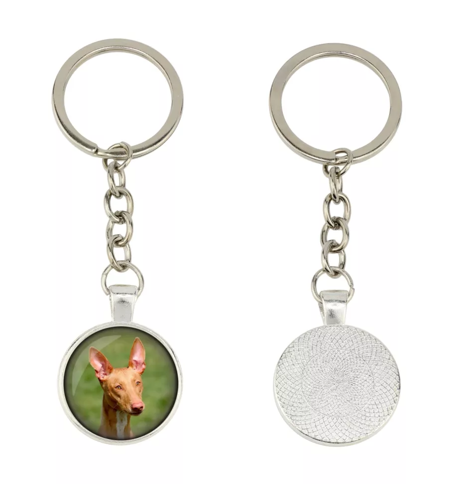 Pharaoh Hound, Kelb tal-Fenek - keychain in a box, own photo, keychain pendant from Art-Dog brand