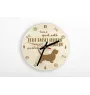 Petit Basset Griffon Vendéen - clock with a dog, wooden clock, wall clock for dog lovers, clock for desk and shelf, Art-Dog