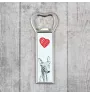 Pharaoh Hound, Kelb tal-Fenek - bottle opener with a dog, personalized fridge opener, unique gift for a man by Art-Dog brand