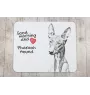Pharaoh Hound, Kelb tal-Fenek - mouse pad with print, personalized dog-themed mouse pad, unique gadget for an office worker by Art-Dog brand