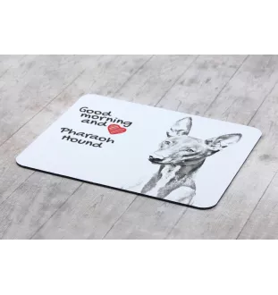 Pharaonenhund, Pharaoh Hound, Kelb tal-Fenek - Mauspad mit Druck, personalisiertes Mauspad mit Hund, einzigartiges Gadget für Büroangestellte von Art-Dog.