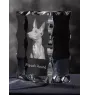 Pharaoh Hound, Kelb tal-Fenek - crystal with a picture of a dog, glass statuette with a picture, unique frame with a picture from Art-Dog brand