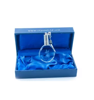 Pharaoh Hound, Kelb tal-Fenek - pendant with a photo of a dog, crystal key ring in a gift box, a unique gift by Art-Dog