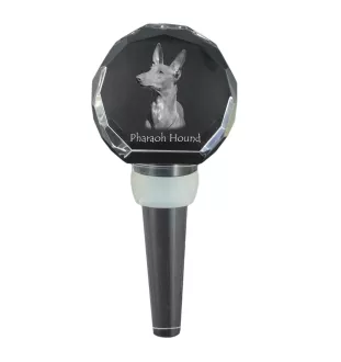 Pharaonenhund, Pharaoh Hound, Kelb tal-Fenek - Kristallflaschenverschluss, einzigartiger Weinverschluss mit Foto, personalisiertes Geschenk für Sommelier der Marke Art-Dog
