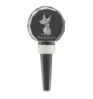 Pharaonenhund, Pharaoh Hound, Kelb tal-Fenek - Kristallflaschenverschluss, einzigartiger Weinverschluss mit Foto, personalisiertes Geschenk für Sommelier der Marke Art-Dog
