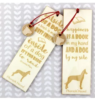 Chien du pharaon, Lévrier du pharaon - marque-page pour livre avec chien, marque-page personnalisé, accessoire canin pour les lecteurs de la marque Art-Dog