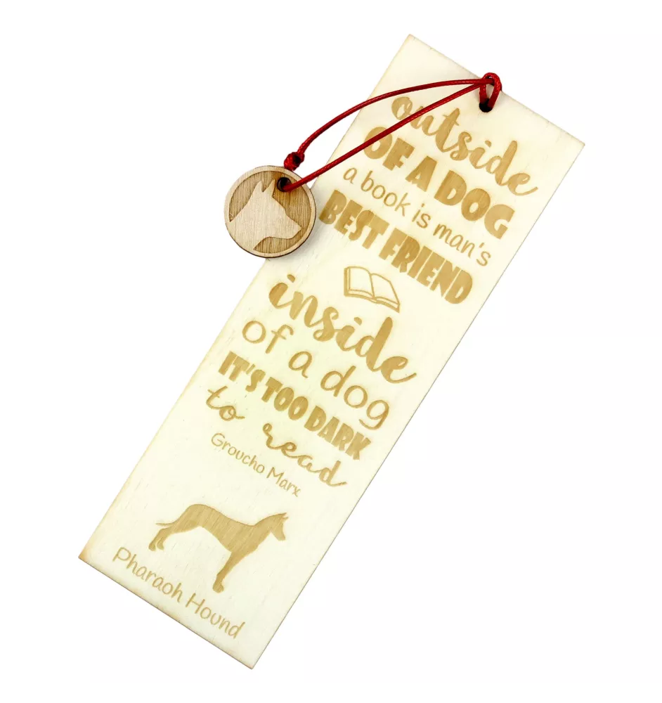 Pharaonenhund, Pharaoh Hound, Kelb tal-Fenek - Lesezeichen mit Hund, personalisiertes Lesezeichen, Geschenk für Bücherwurm von der Marke Art-Dog