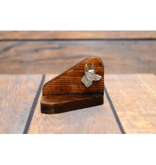 Pharaoh Hound, Kelb tal-Fenek - wooden candle holder with a dog, tealight holder, a memorial place for a dog by Art-Dog brand