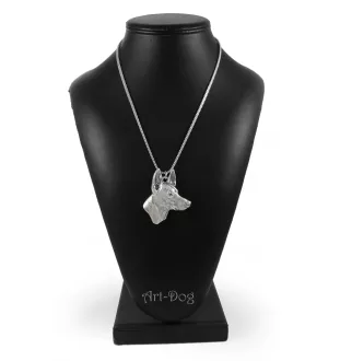 Chien du pharaon, Lévrier du pharaon - un collier avec un chien, un pendentif de chien sur une chaîne en argent, un bijou unique de la marque Art-Dog