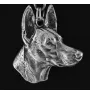Pies faraona posrebrzany naszyjnik na łańcuszku Art-Dog