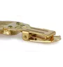 Pharaonenhund, Pharaoh Hound, Kelb tal-Fenek - Brosche mit Clip, vergoldeter Startnummernhalter, elegante Hundeaustellungsnadel der Marke Art-Dog