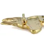 Pharaonenhund, Pharaoh Hound, Kelb tal-Fenek - Brosche mit Clip, vergoldeter Startnummernhalter, elegante Hundeaustellungsnadel der Marke Art-Dog