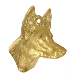 Pies faraona brelok i naszyjnik pozłacane w pudełku Art-Dog