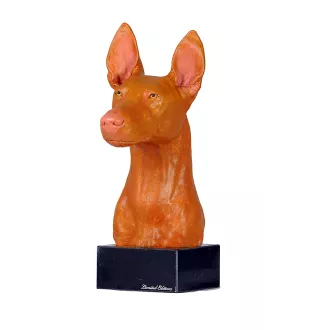 Chien du pharaon, Lévrier du pharaon - figurine peinte, statue, sculpture, réalisée par l'artiste, marque Art-Dog