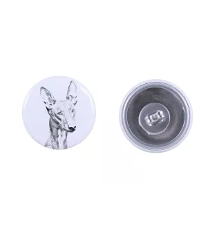 Chien du pharaon, Lévrier du pharaon - boucles d'oreilles uniques avec un chien, votre animal de compagnie sur un porte-clés, marque propre Art-Dog