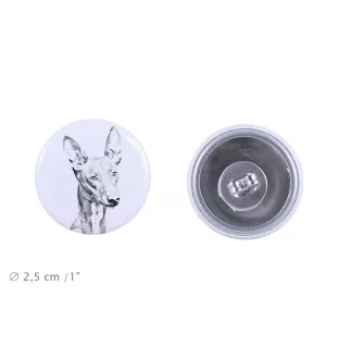 Chien du pharaon, Lévrier du pharaon - boucles d'oreilles uniques avec un chien, votre animal de compagnie sur un porte-clés, marque propre Art-Dog