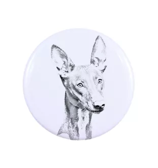 Chien du pharaon, Lévrier du pharaon - aimant avec un œil de chien, exceptionnellement léger, aimant puissant, produit fabriqué à la main par la marque Art-Dog