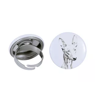 Pharaonenhund, Pharaoh Hound, Kelb tal-Fenek - Damen Schmuck mit dem Bild eines Hundes, handgefertigtes Produkt, Möglichkeit, Ihr eigenes Foto hinzuzufügen, Marke Art-Dog